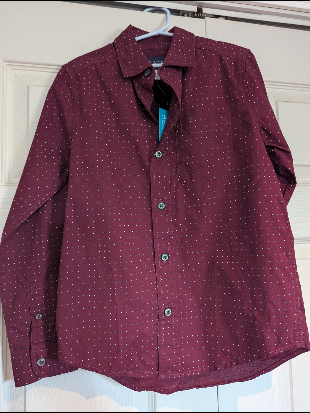 The Children's Place Redwood Dot Button-Up Shirt